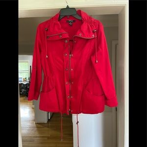 Red Lightweight Women’s Coat Petite Med